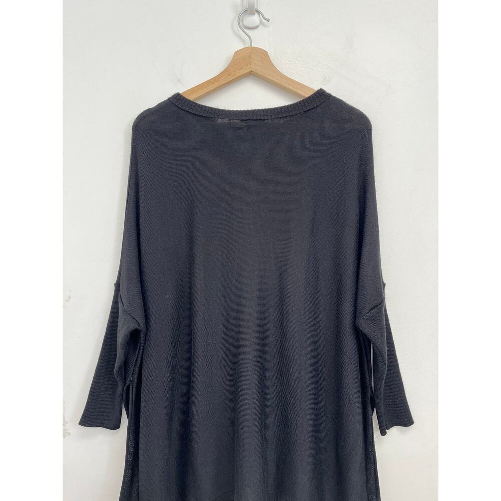 Mersea Catalina Oversized Sweater Side Slits 3/4 Dolman Sleeve Boxy - One Size - Picture 6 of 15